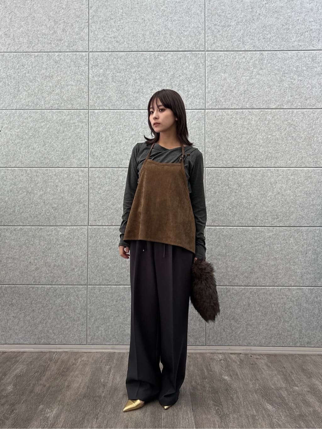 erikaさんの「INDIVI｜スエードライクラップジレ」を使ったコーディネート