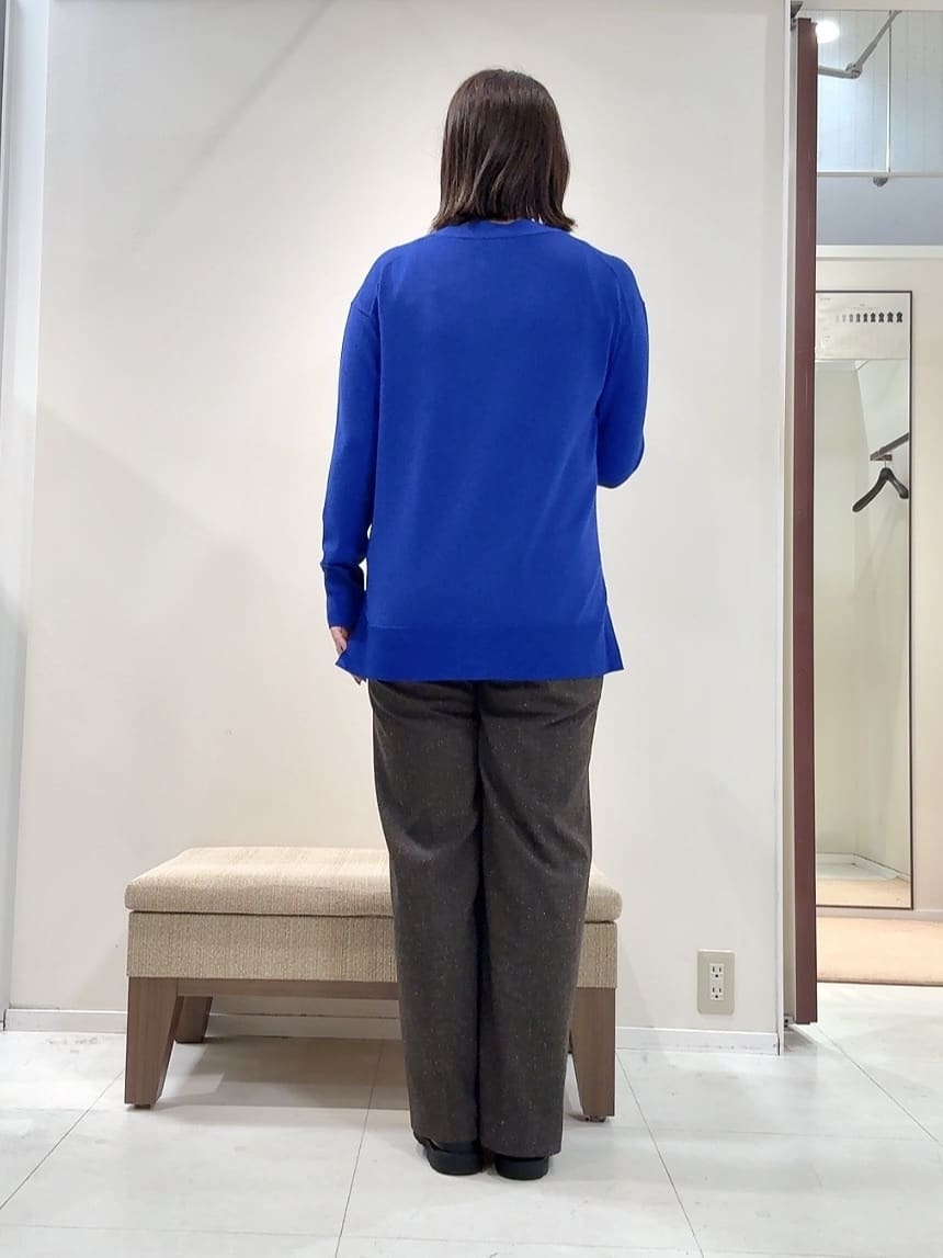 YUIさんの「UNTITLED｜【ワイド/後ろゴム/シーズンレス】シルクネップツイードパンツ」を使ったコーディネート
