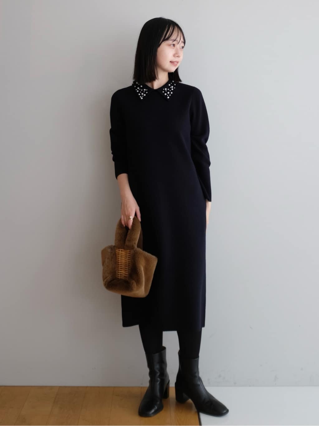 Kishimotoさんの「DRESSTERIOR｜◆ショートブーツ」を使ったコーディネート