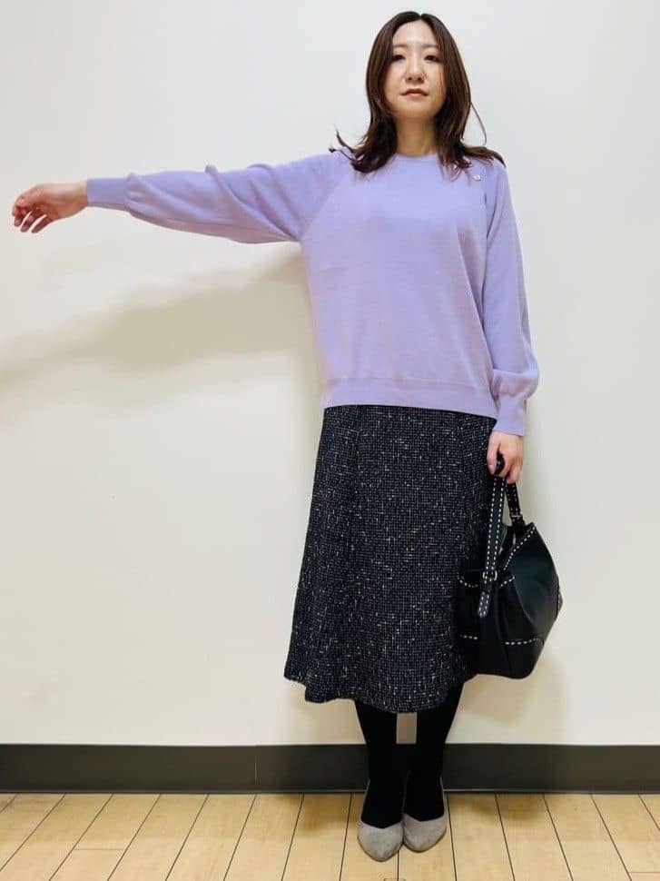 miiiさんの「Reflect｜【ゆったり着られる◎】ラグランスリーブニット」を使ったコーディネート