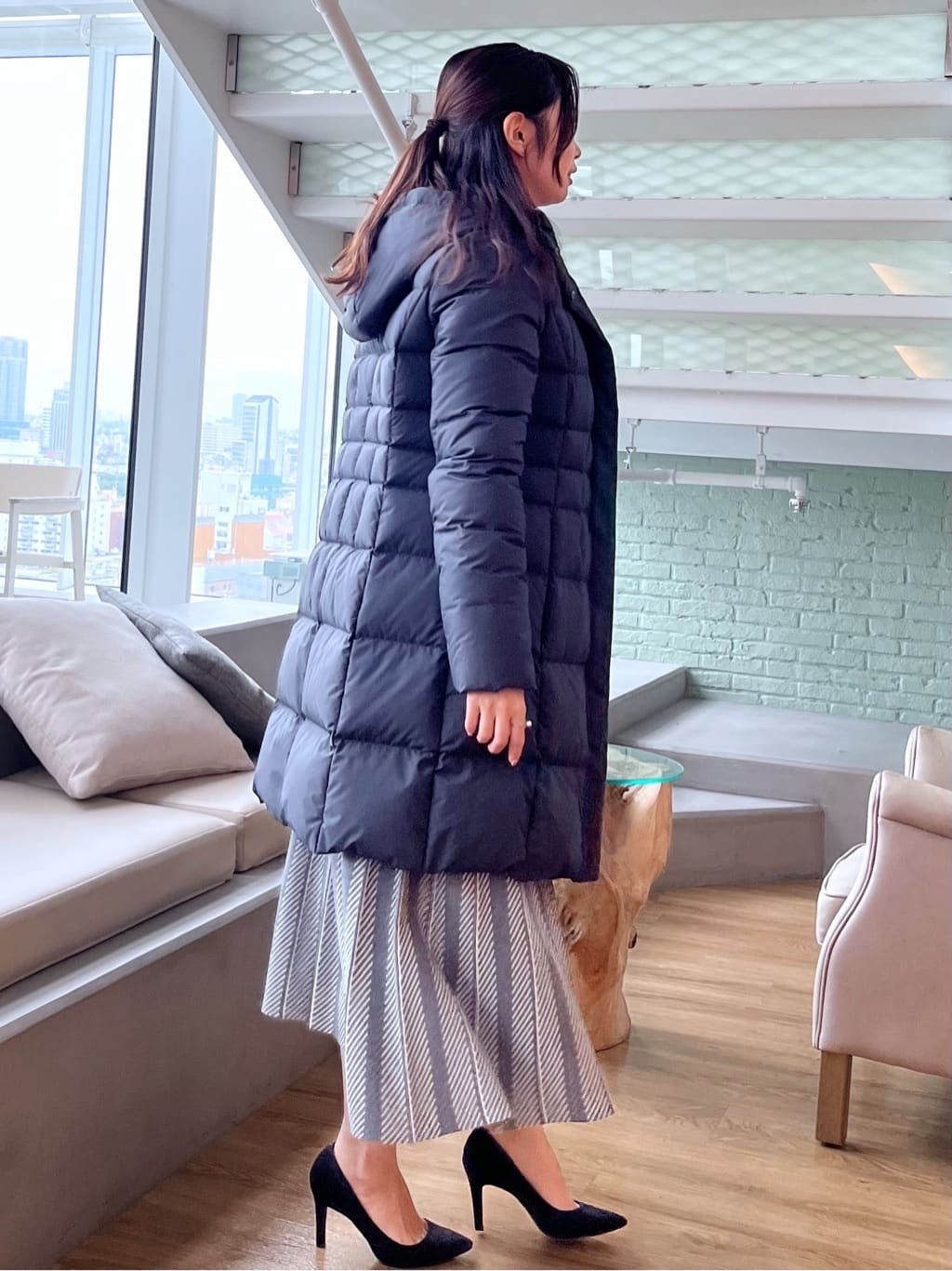 Saekoさんの「COUP DE CHANCE｜【手洗い可／日本製】ミドルゲージニット」を使ったコーディネート