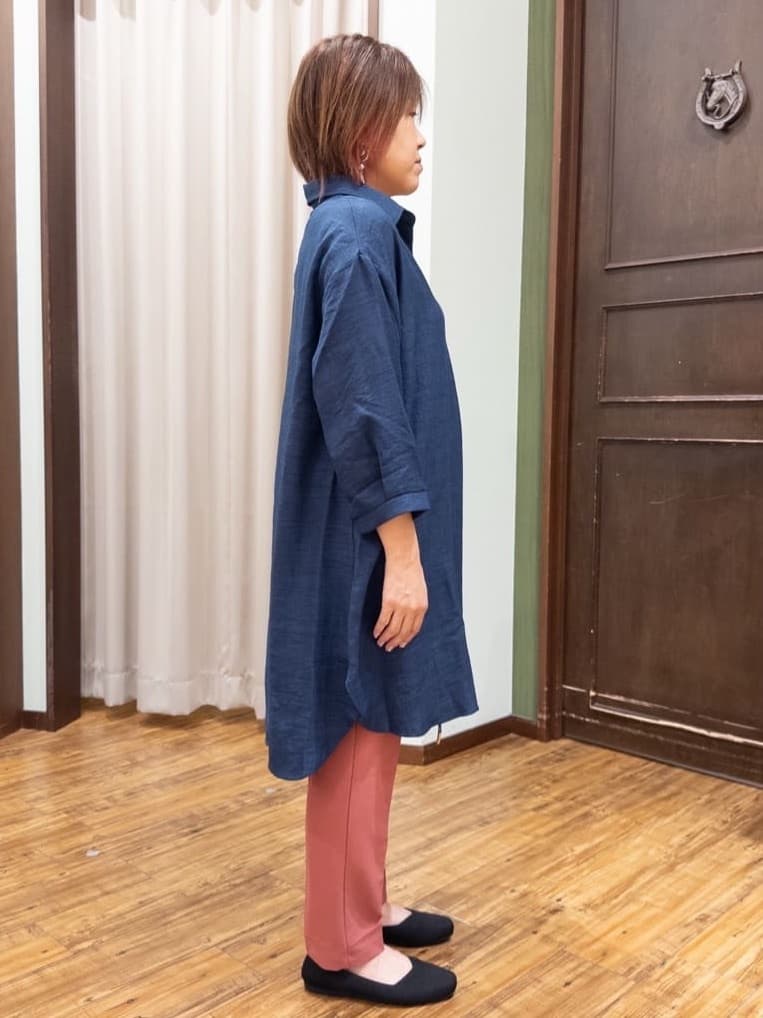 みかりん さんの「SHOO･LA･RUE｜【S-LL/体型カバー】さらっとしたタッチが魅力 デニムライクチュニック」を使ったコーディネート