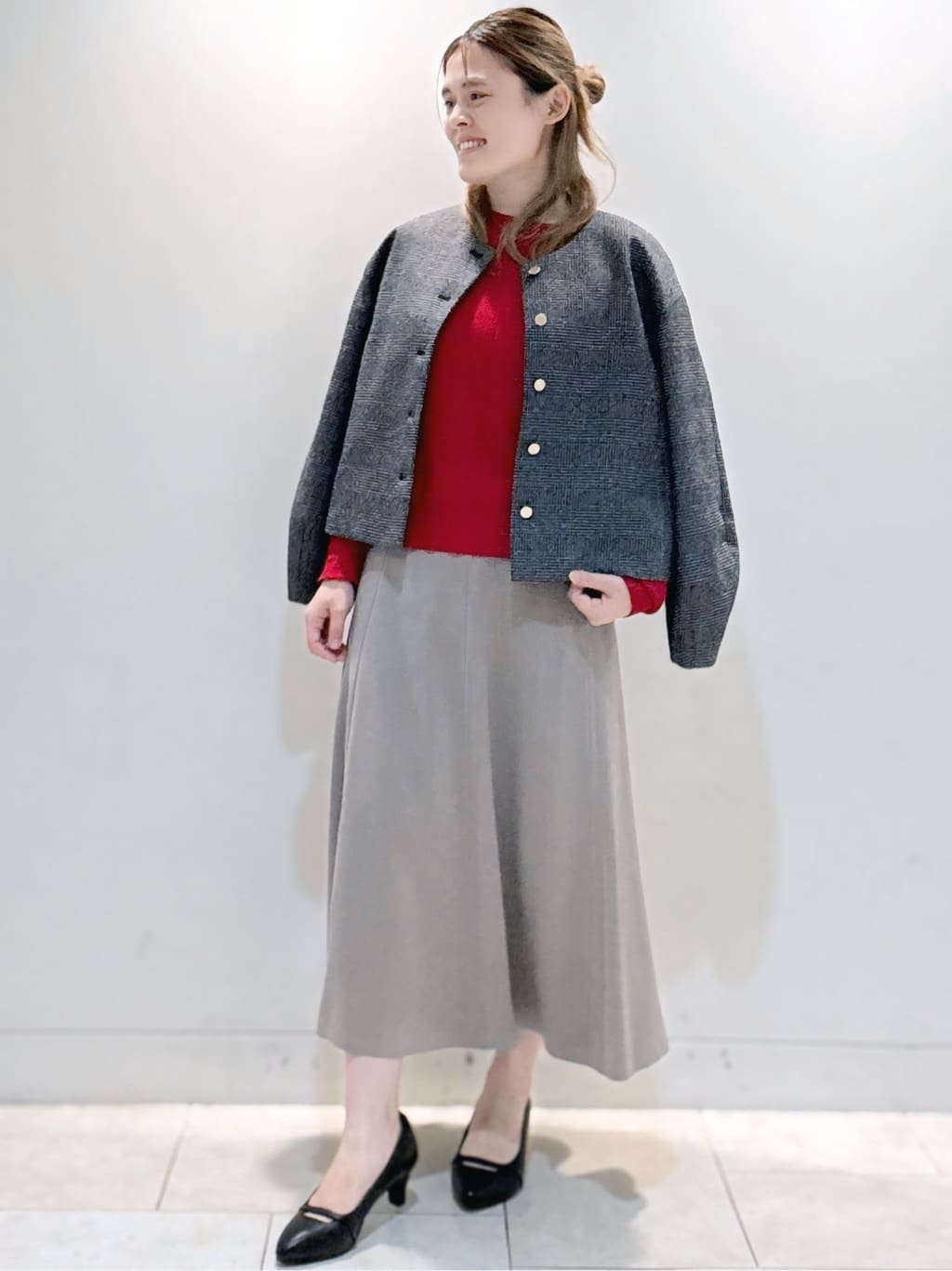 S&auml;K&iuml;さんの「Reflect｜【選べる6色／長く着られる◎】ボートネックニット」を使ったコーディネート