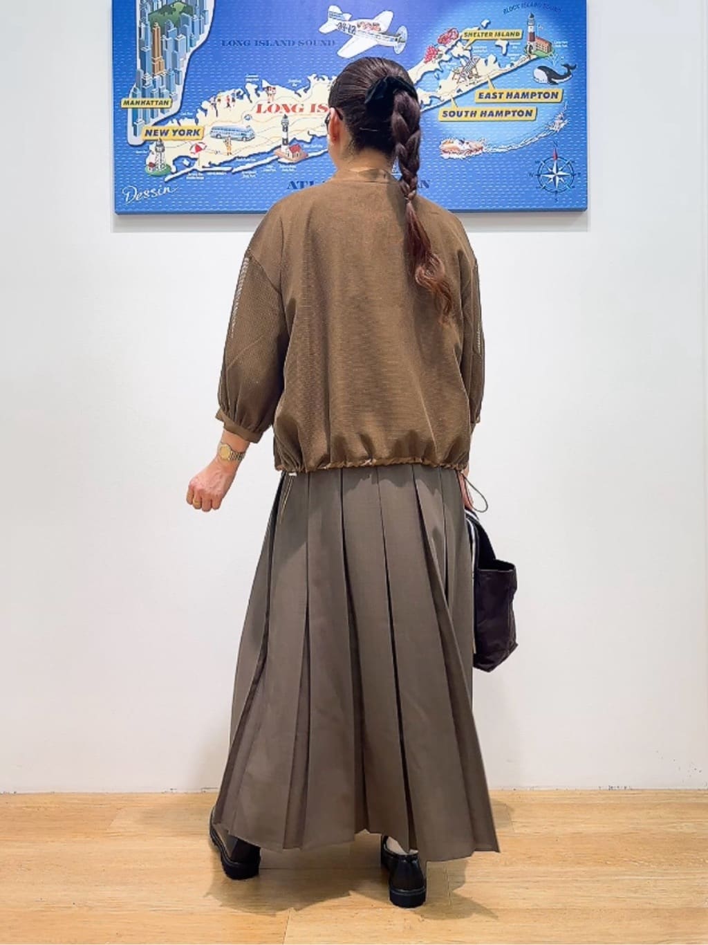 Yasucoさんの「Dessin｜【洗える】オーガニックコットンフレンチスリーブ」を使ったコーディネート