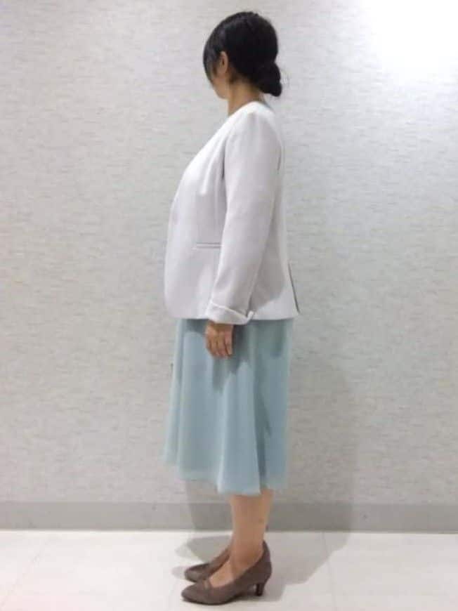sakoさんの「Reflect｜【SS-4Lサイズ／付属リボン】スリーブデザインジョーゼットワンピース」を使ったコーディネート
