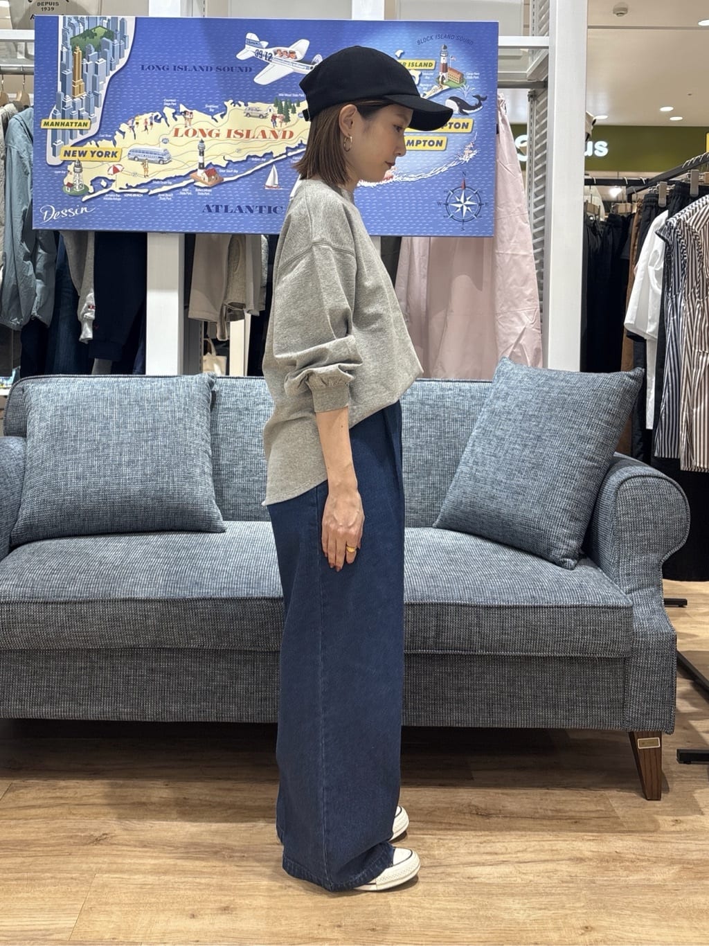 risaさんの「Dessin｜【洗える】マリンデニムパンツ」を使ったコーディネート
