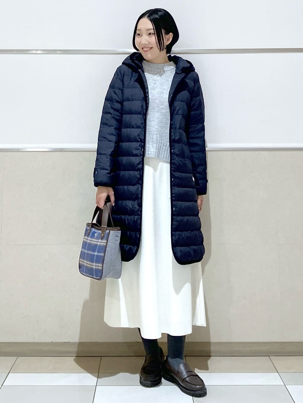 eriko さんの「Dessin｜【撥水・2WAY】ミュラーダウンコートロング丈」を使ったコーディネート