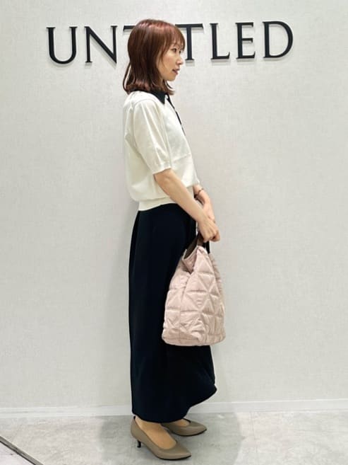 Miwaさんの「UNTITLED｜【短丈/日本製】カラミ風メッシュ ノーカラージャケット」を使ったコーディネート