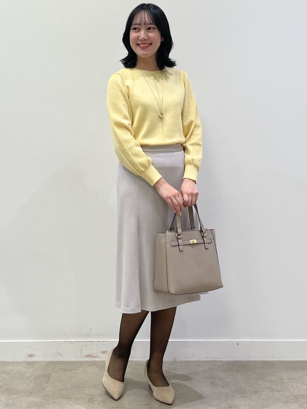 yukariさんの「Reflect｜【選べる8色／スカートにもパンツにも◎】ウール混ボートネックニット」を使ったコーディネート