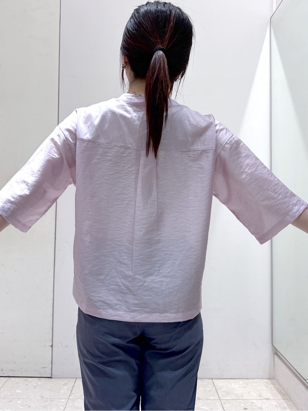 mameさんの「OPAQUE.CLIP｜シアーダブルポケットシャツ【洗濯機洗い可】」を使ったコーディネート