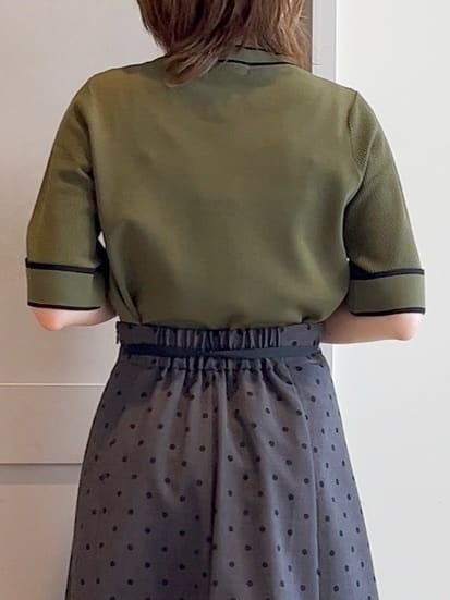 yamakoさんの「grove｜ドットで華やぐ　軽やかマーメイドスカート」を使ったコーディネート