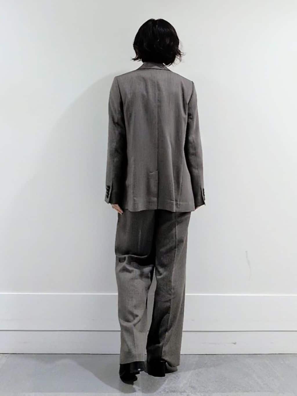 ミズタさんの「UNTITLED｜【セットアップ可】ウールライク ダブルブレストジャケット」を使ったコーディネート