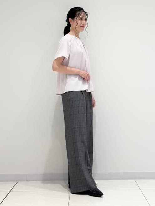 kayoさんの「INDIVI｜【UVケア】タックブラウス」を使ったコーディネート