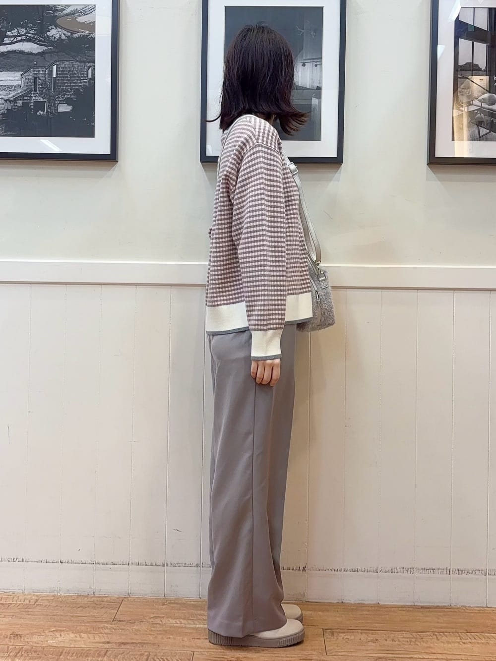 えぬさんの「SHOO･LA･RUE｜【洗濯機可/S-LL/高レビュー】上品シルエットで美しい イージーワイドパンツ」を使ったコーディネート