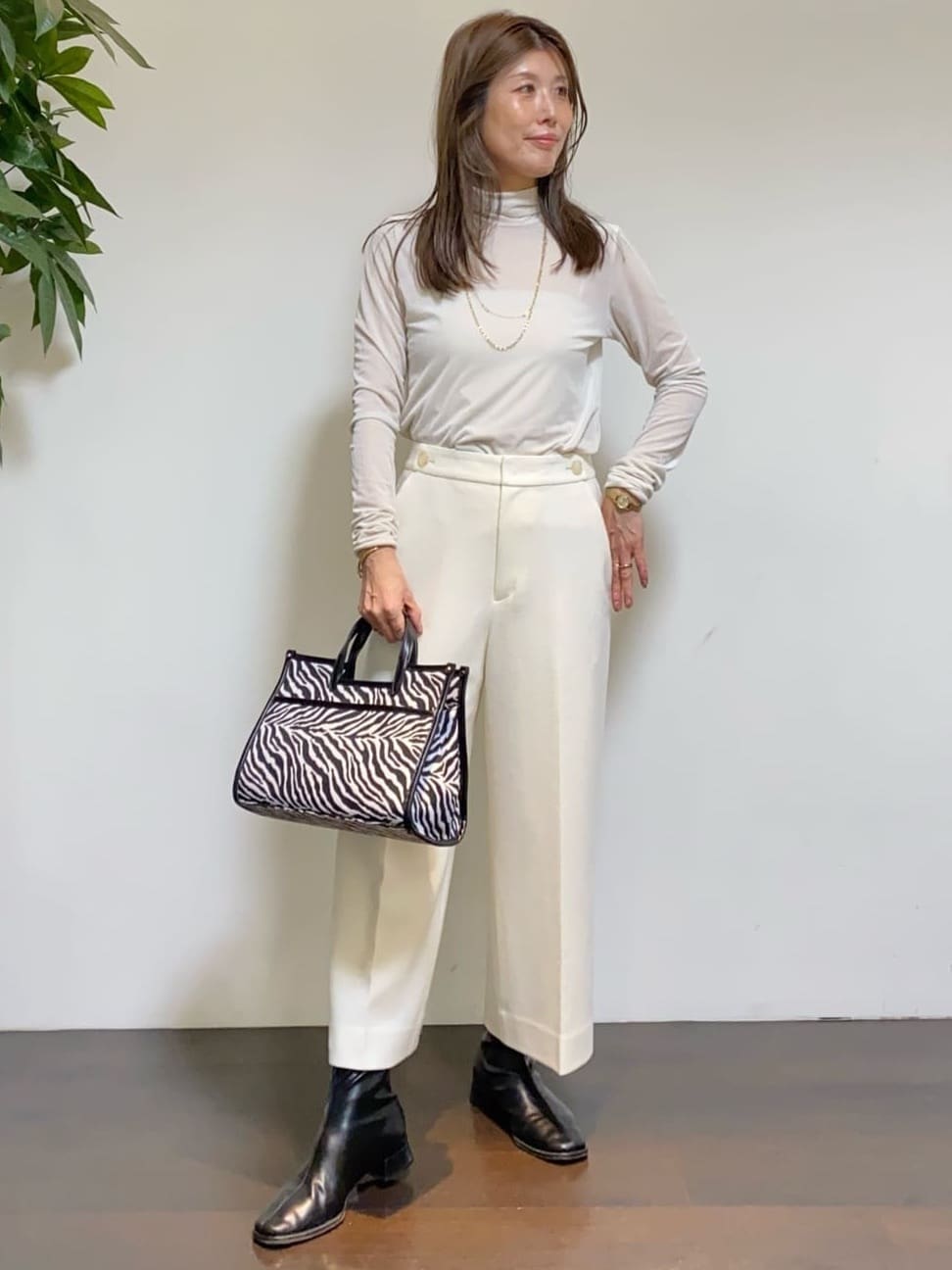tomoさんの「UNTITLED｜【軽アウター/ミドル丈】ウールニットコーディガン」を使ったコーディネート