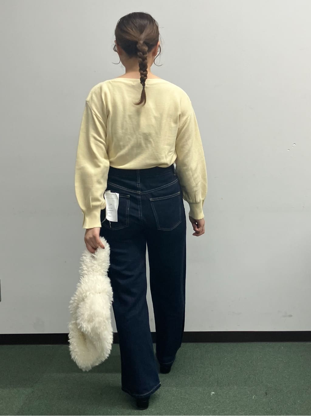MAYUKIさんの「index｜ラメガーター編みボートネックニット【洗濯機OK】《8col／XS～LL》」を使ったコーディネート