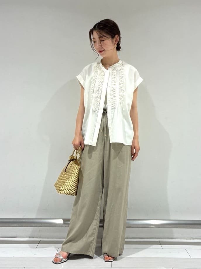 Rinさんの「UNTITLED｜コットンテレコタンクトップ」を使ったコーディネート