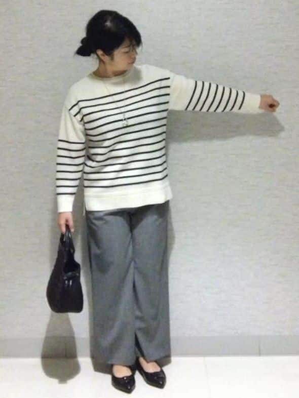 sakoさんの「Reflect｜【SS-4Lサイズ／衿が顔に当たらない◎】スタンドネックミドルコート」を使ったコーディネート