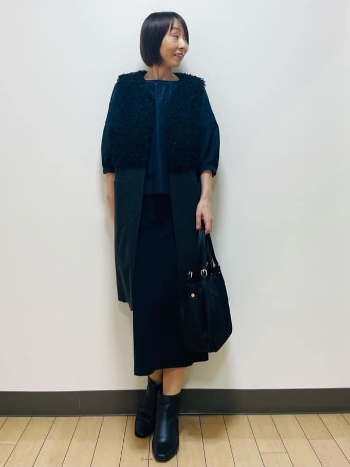 Riiさんの「Reflect｜【しっかり収納／小旅行に◎／インナーバッグ入り／ショルダー付き】3WAYデザインバッグ」を使ったコーディネート