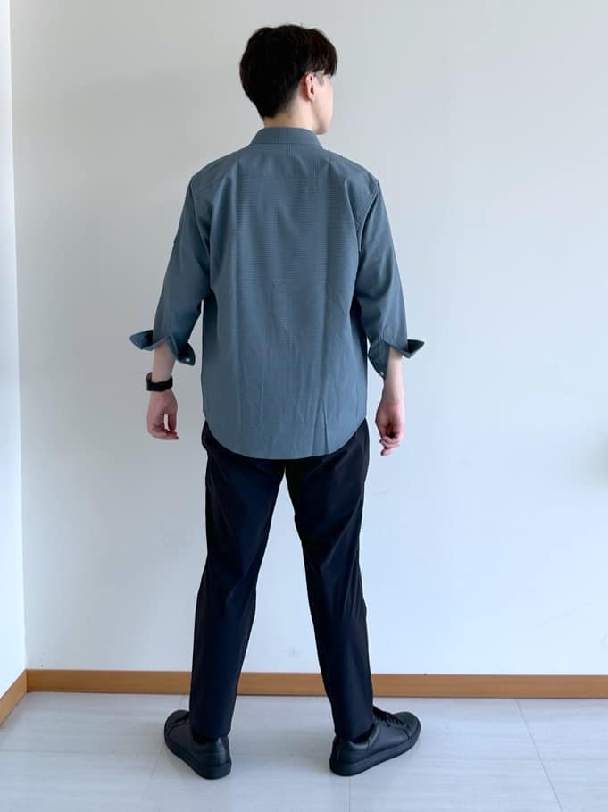 イッシーさんの「TAKEO KIKUCHI｜【COOL CITY WEAR】DotAir（R）サッカー シャツ」を使ったコーディネート