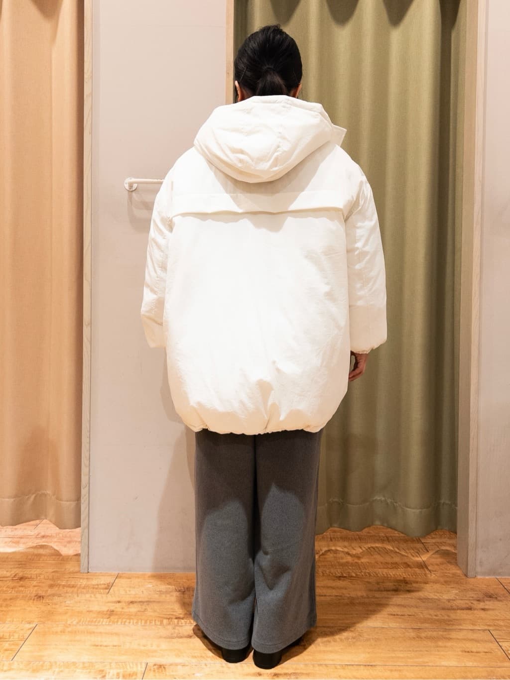 Kawa-sanさんの「SHOO･LA･RUE｜【あったか/撥水/フード取り外し可能】中綿モンスターコート」を使ったコーディネート