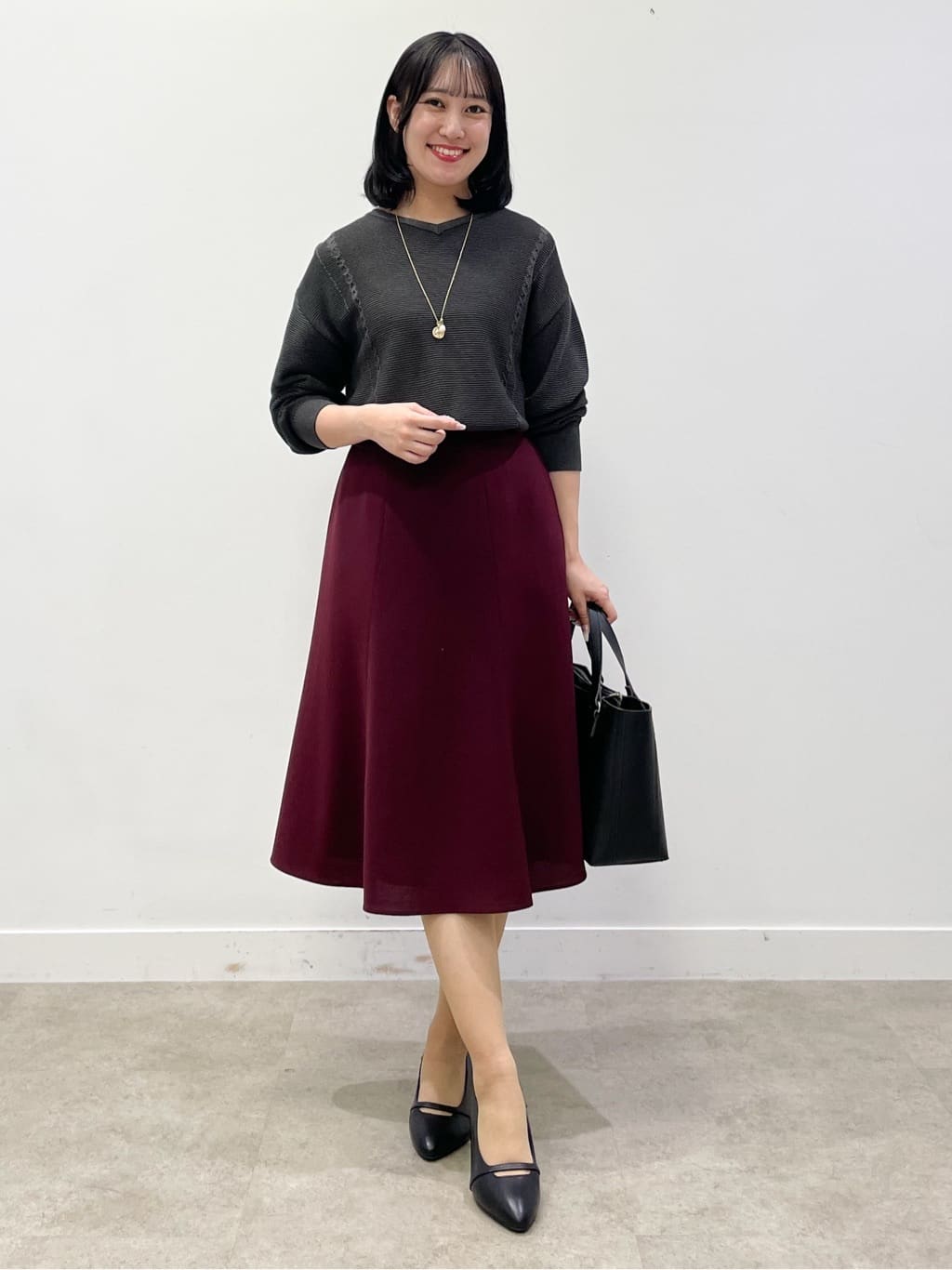 yukariさんの「Reflect｜【パンツ合わせにぴったり◎】ゆったりオフボディニット」を使ったコーディネート