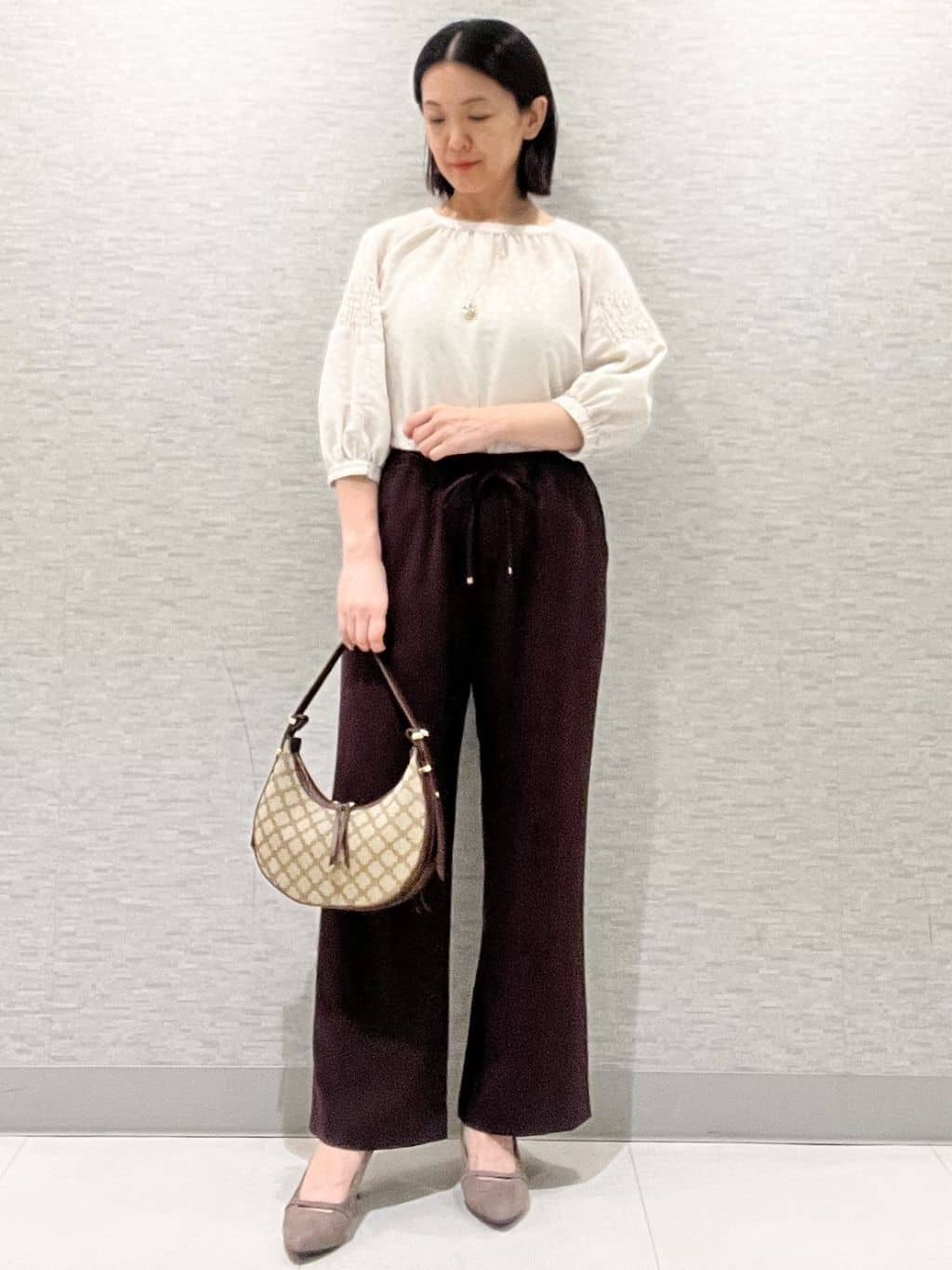 marikoさんの「Reflect｜【一枚で着映える◎】レオパード風ジャカードブラウス」を使ったコーディネート