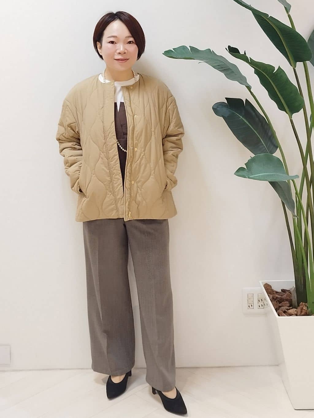 s u g iさんの「UNTITLED｜【洗える/ゆったりシルエット】ビスチェドッキング　プルオーバー」を使ったコーディネート