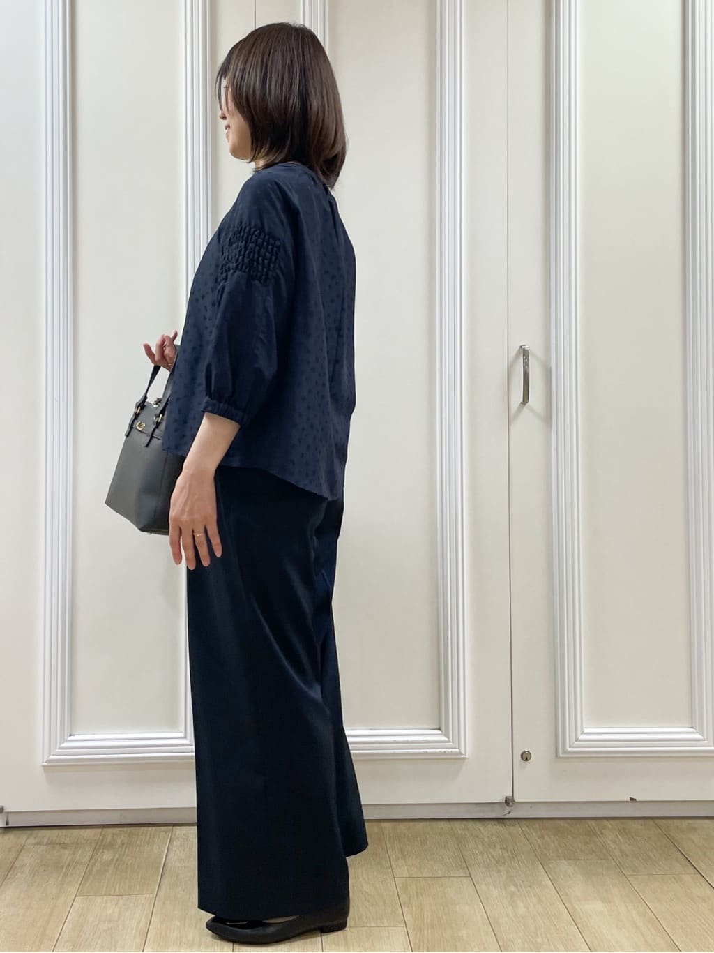 めいさんの「Reflect｜【透けない】フルレングスワイドストレートパンツ」を使ったコーディネート