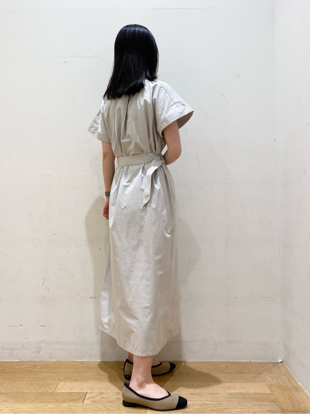 みなみさんの「OPAQUE.CLIP｜ダブルポケットシャツワンピース【洗濯機洗い可】」を使ったコーディネート