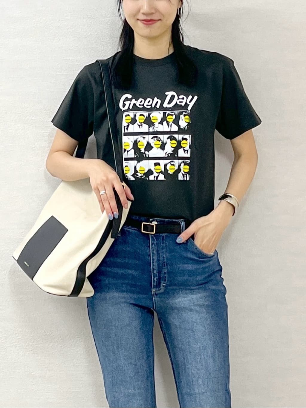 sachikoさんの「OPAQUE.CLIP｜ロックTシャツ別注アソート【GREEN DAY／METALLICA／THE BEATLES】」を使ったコーディネート