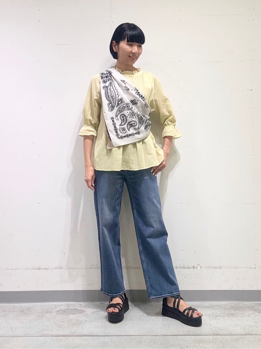 naoさんの「INDIVI｜【洗える/コットン】ピンタックシアーブラウス」を使ったコーディネート