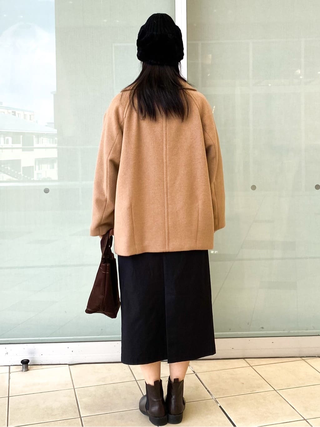 Jeanさんの「OPAQUE.CLIP｜カシミヤブレンドウールミドルピーコート」を使ったコーディネート