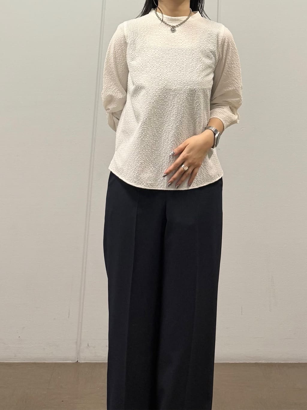 mizukiさんの「INDIVI｜【UVケア／吸汗速乾】スリーブデザインブラウス」を使ったコーディネート