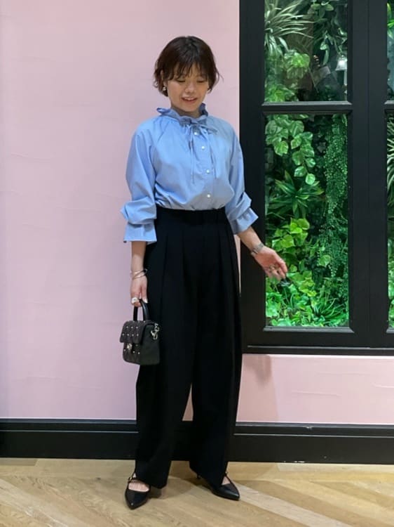ogataさんの「DRESSTERIOR｜フェイクファーコンビリサイクルレザートートバッグ」を使ったコーディネート