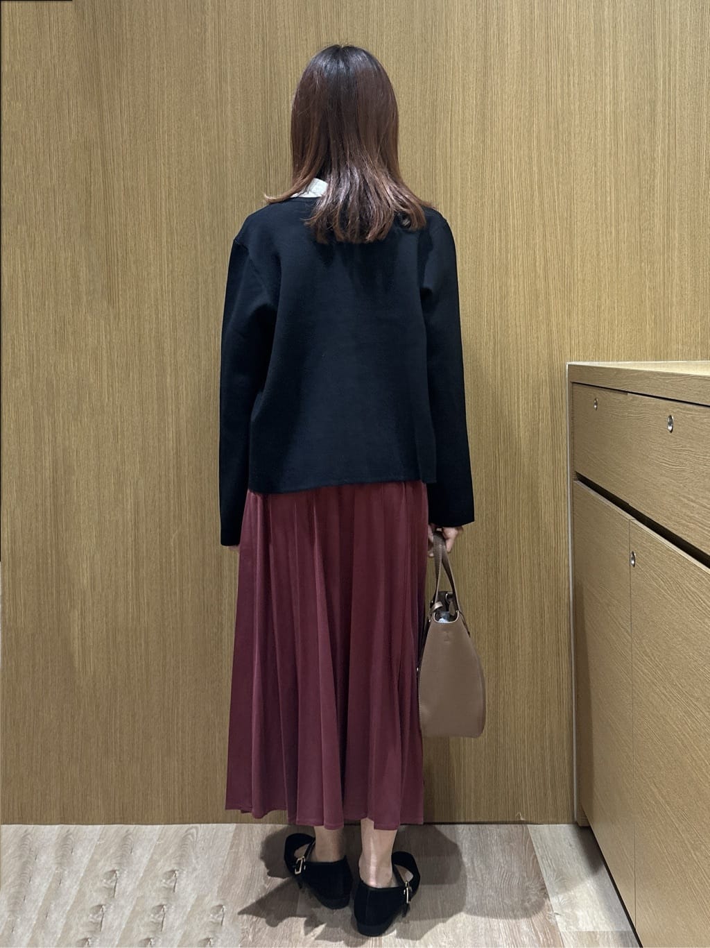 yukaさんの「OPAQUE.CLIP｜スナップボタンニットカーディガン【UVケア／洗濯機OK】《6col／S～LL》」を使ったコーディネート