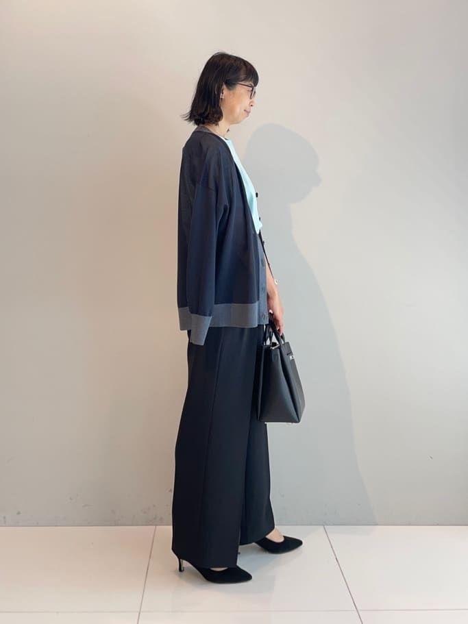 murayamaさんの「INDIVI｜【着心地◎！】タックワイドパンツ」を使ったコーディネート