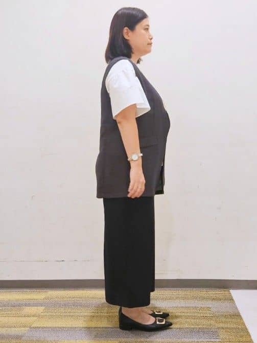 okayuさんの「THE SHOP TK｜アシメケープ風プルオーバー【接触冷感/洗濯機OK】」を使ったコーディネート