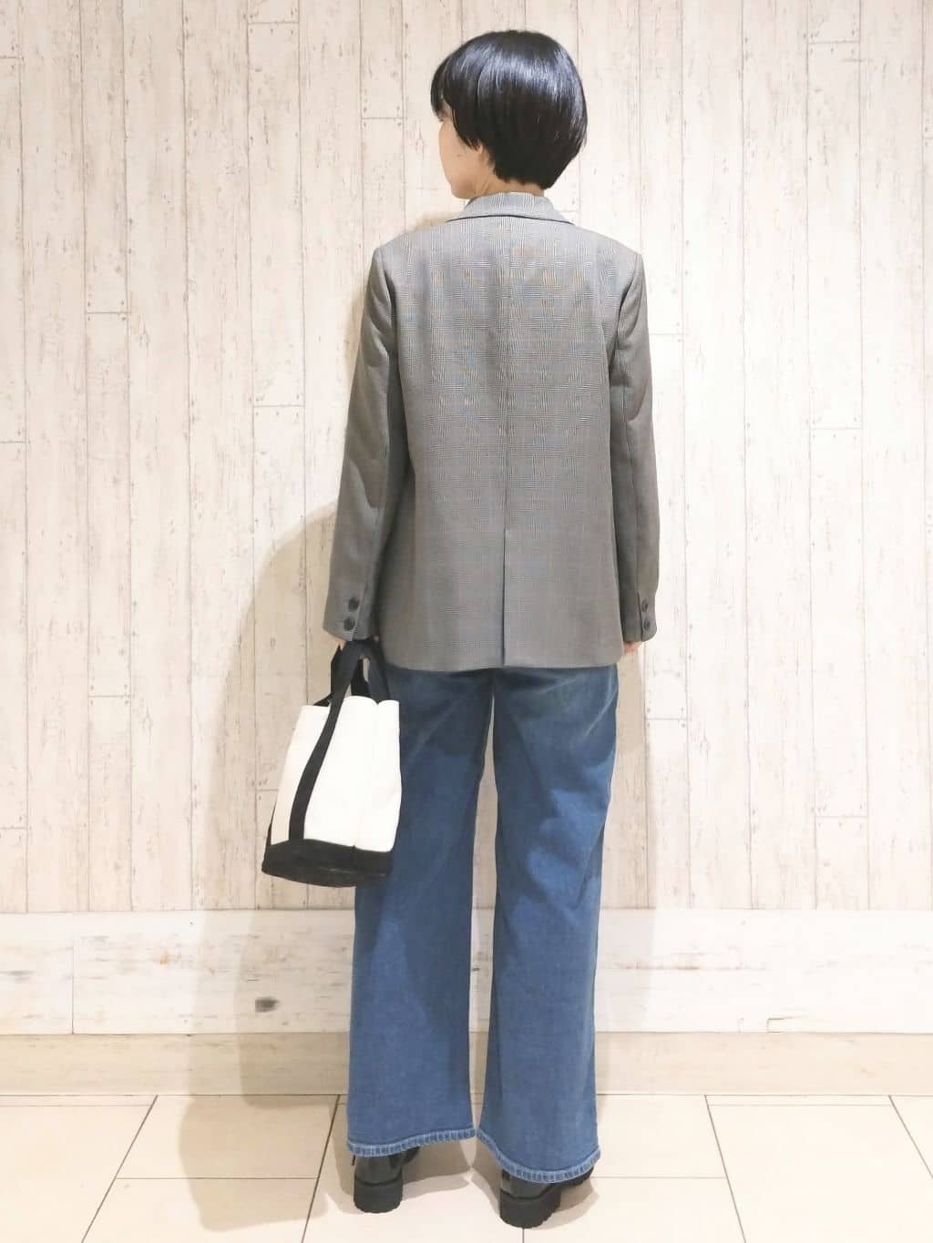 せとなさんの「index｜ケーブルハーフスリーブニット【UVケア／洗濯機OK】《6col／S～LL》」を使ったコーディネート