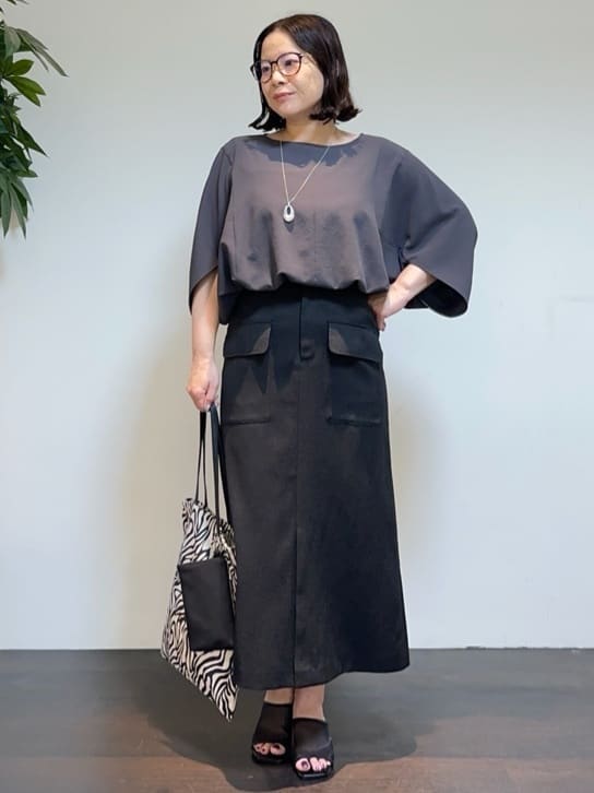 Asamiさんの「UNTITLED｜マーブルドロップネックレス」を使ったコーディネート