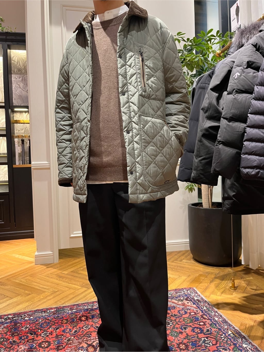 Tokuさんの「DRESSTERIOR｜◆キルティング ハンティングジャケット」を使ったコーディネート