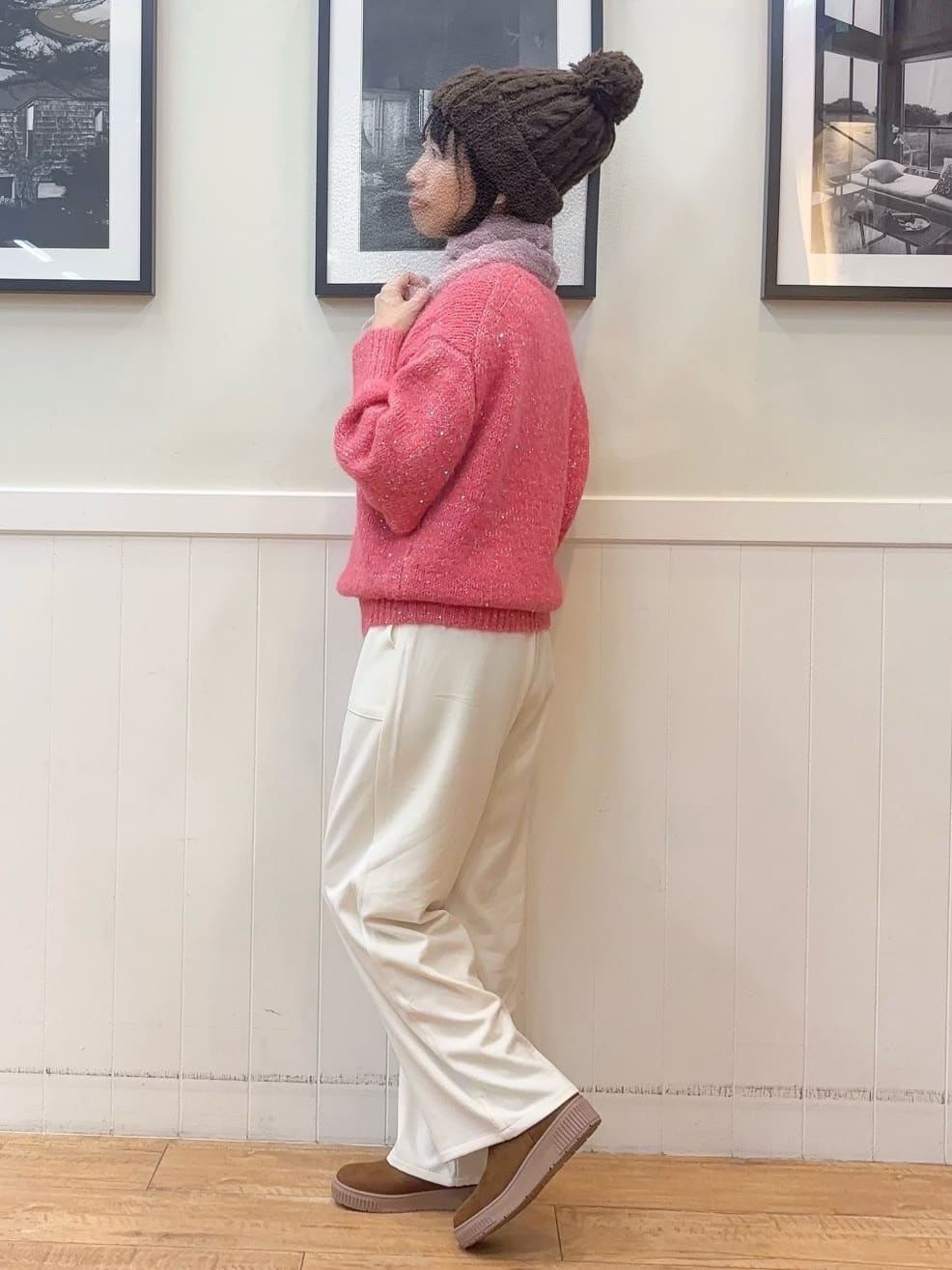 ゆうさんの「SHOO･LA･RUE｜【洗濯機可/S-LL】上品にキラリと華やぐ スパンコールニット」を使ったコーディネート