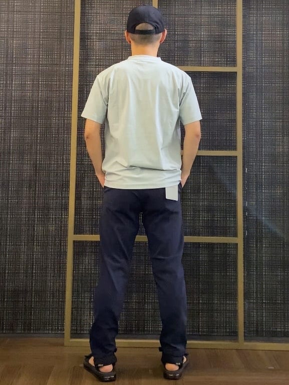 くらさんの「THE SHOP TK｜パーフェクテックリンクス半袖Tシャツ 【接触冷感／吸水速乾／UVカット／洗濯機OK】」を使ったコーディネート