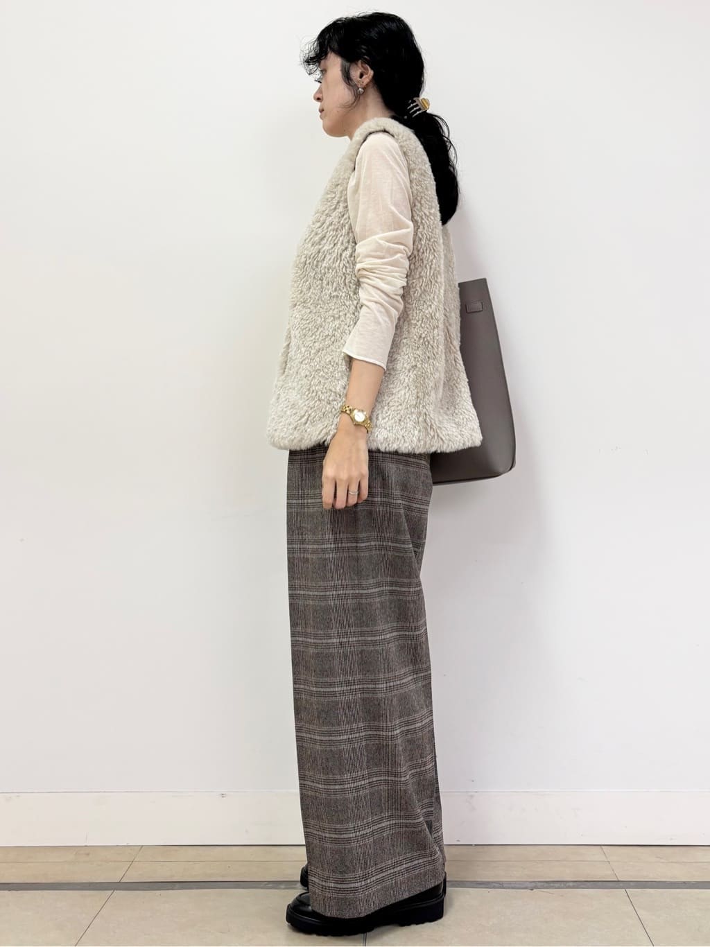 YOKOTAさんの「DRESSTERIOR｜【シアー素材】シアータートルトップス」を使ったコーディネート