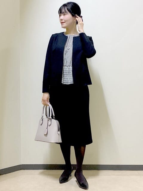  beni_gingerさんの「Reflect｜【ライトアウター／通勤におすすめ◎／セットアップ可／すっきりシルエット】キレイめジャージジャケット」を使ったコーディネート