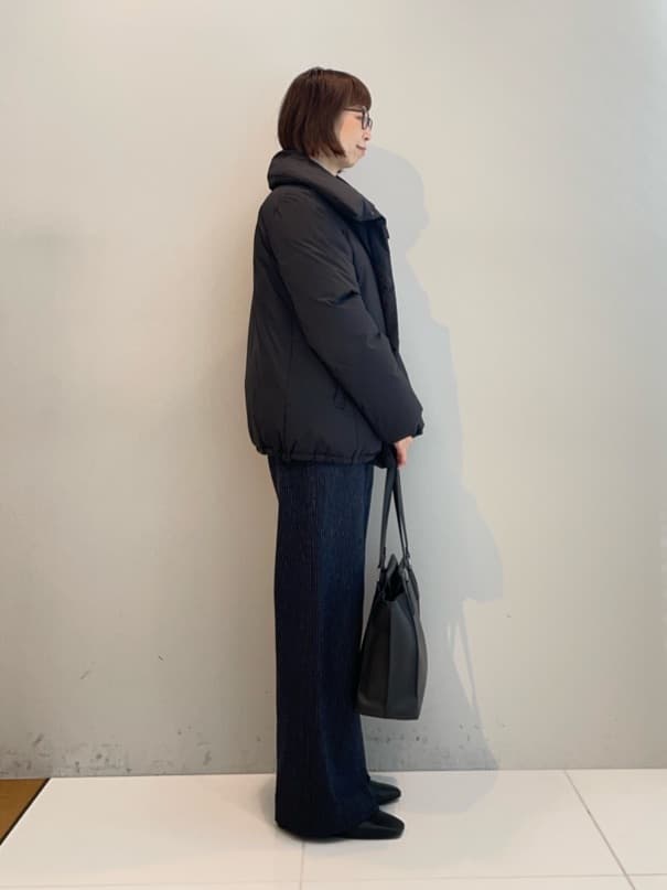 murayamaさんの「INDIVI｜【褒められパンツ／ウール混】ウォームウール ワイドパンツ」を使ったコーディネート