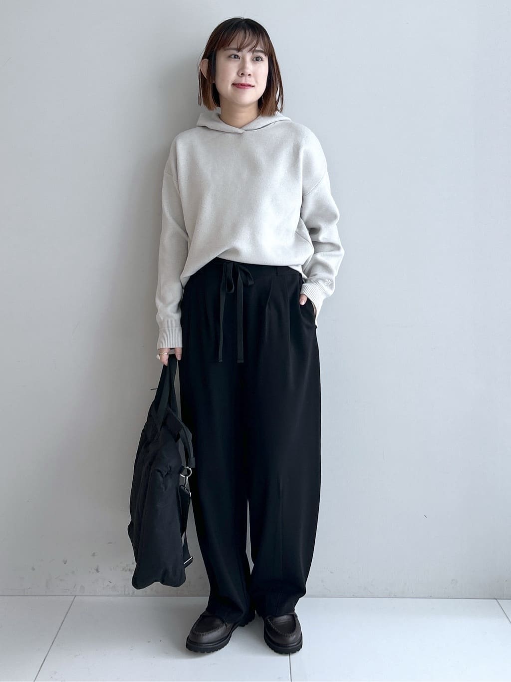 Hirokaさんの「Dessin｜【洗える／体型カバー】ちょうどいいニットパーカ」を使ったコーディネート