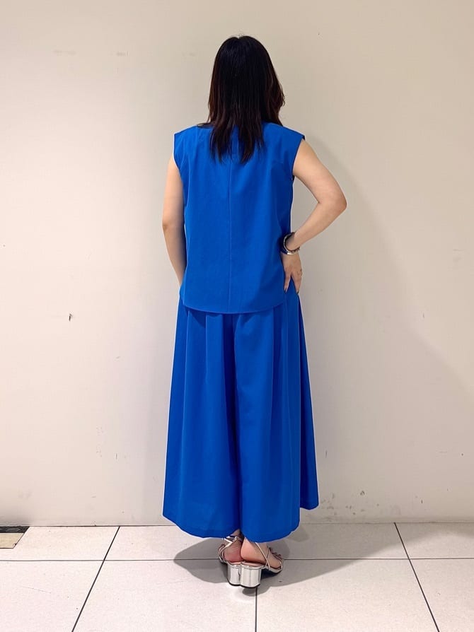 そんさんの「INDIVI｜【クールエアー素材／UVケア／吸汗速乾】エアリータックブラウス」を使ったコーディネート