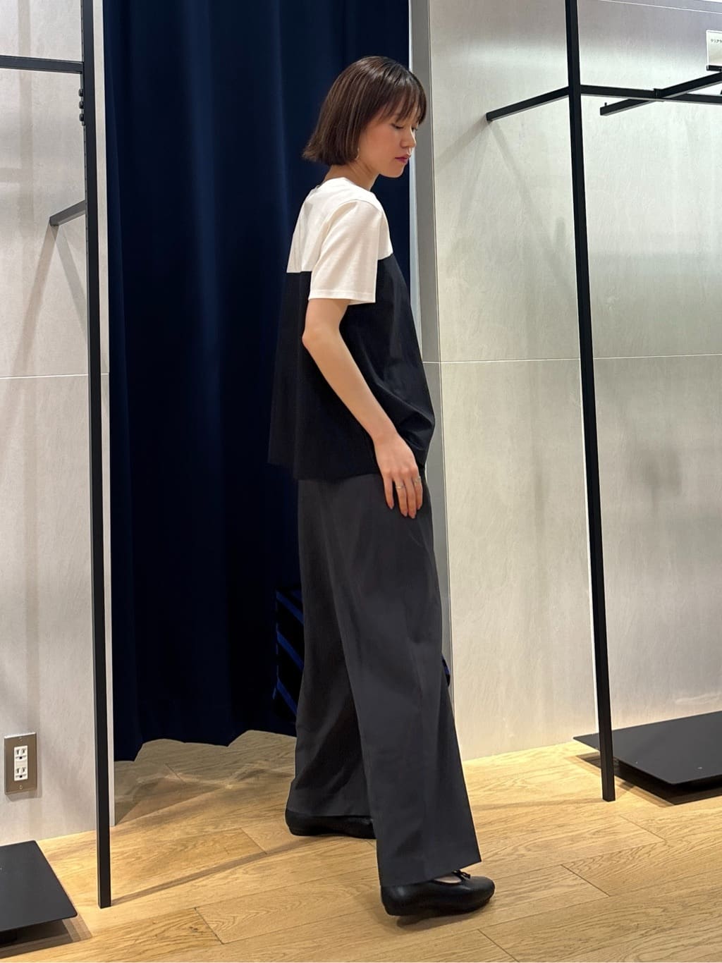 kanaeさんの「INDIVI｜【洗える】ビスチェレイヤード風トップス」を使ったコーディネート