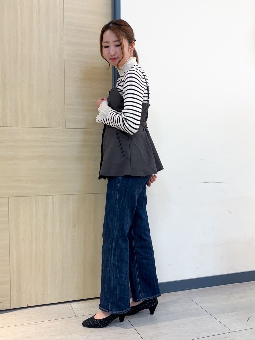 nanaさんの「grove｜【カセット服】主役級キャミビスチェ」を使ったコーディネート